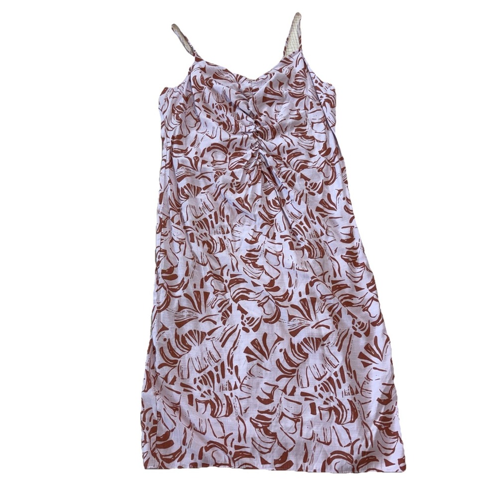Nine West Y2K Strappy Midi Slip Dress Women Size Medium Lavender Geometric retro